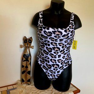 Shady Lady Animal Print One Piece Suit